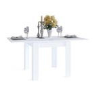 Стол кухонный раскладной, 800(1600) × 900 × 770 мм, цвет белый - Фото 1