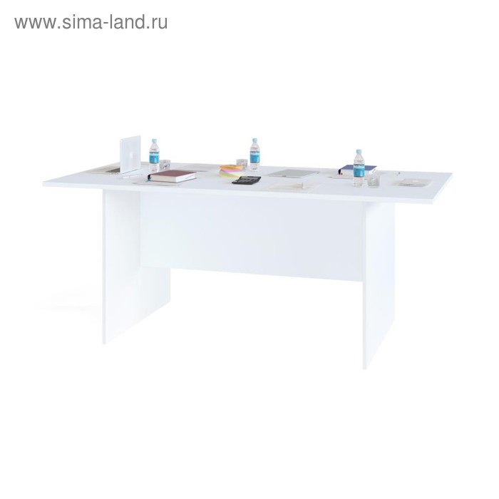 Стол для переговоров, 1800 × 900 × 750 мм, цвет белый - Фото 1