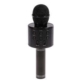 Микрофон для караоке LuazON LZZ-56, WS-858, 1800 мАч, чёрный Ош