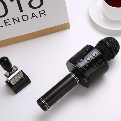 Микрофон для караоке LuazON LZZ-56, WS-858, 1800 мАч, чёрный