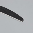 Пилка для ногтей, лодочка, 80/100 грит, 18 см, чёрная - Фото 4