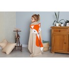 Плед вязаный детский «Крошка Я. Лисица», размер 90×90 см, оранжевый  (артикул 4266673)  большой выбор товаров оптом и в розницу по низким ценам с доставкой