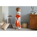 Плед вязаный детский «Крошка Я. Лисица», размер 90×90 см, оранжевый  (артикул 4266673)  большой выбор товаров оптом и в розницу по низким ценам с доставкой