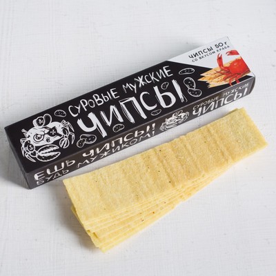 УЦЕНКА Чипсы картофельные «Суровые чипсы»: со вкусом краба, 50 г.