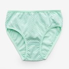 Трусы для девочки, цвет мята/горох, размер 26 - Фото 1