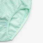 Трусы для девочки, цвет мята/горох, размер 26 - Фото 2