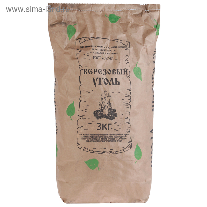 Уголь древесный берёзовый, 3 кг (4411873) - Купить по цене от 94.00 руб ...