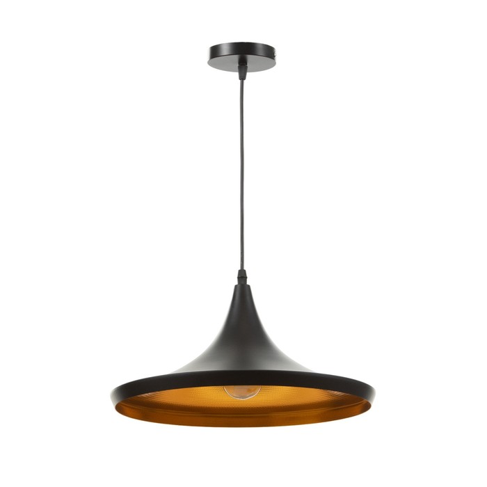 Светильник BayerLux Подвес «Дельта» 1×40 Вт E27 черный 36×36×118 см - Фото 1