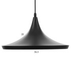 Светильник BayerLux Подвес «Дельта» 1×40 Вт E27 черный 36×36×118 см - Фото 6