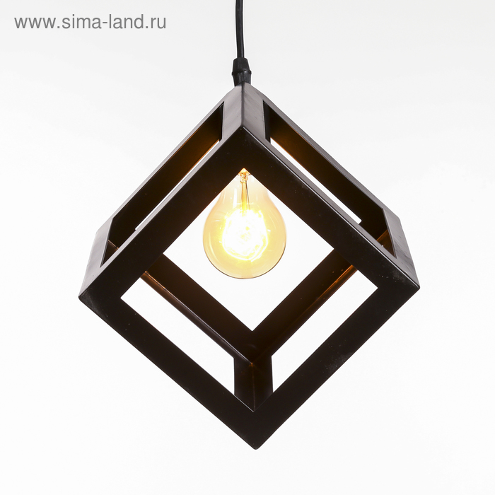 Светильник BayerLux Подвес «Квадрат» 1×40 Вт E27 16×16×116 см - Фото 1