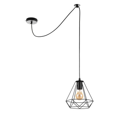 Светильник BayerLux Подвес «Брук» 1×40 Вт E27 черный 20×20×120 см