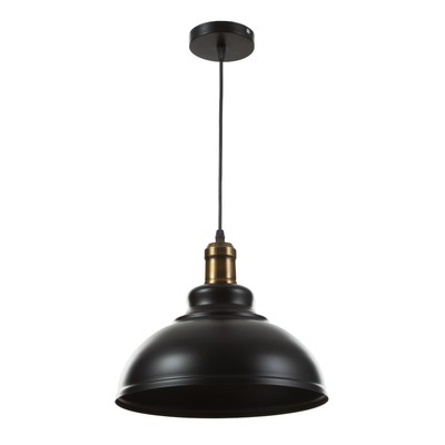 Светильник BayerLux Подвес «Спул» 1×40 Вт E27 черный 29×29×125 см