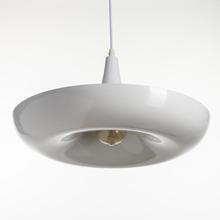 Светильник подвесной "Зеленая роща" 1x40Вт E27 белый 40х40х23 см - Фото 1