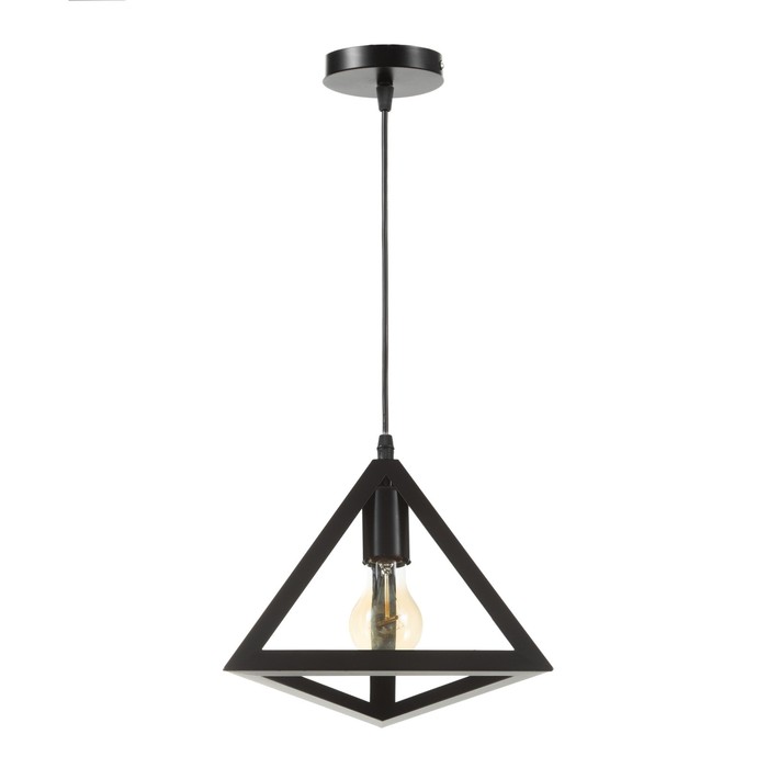 Светильник BayerLux Подвес «Треугольник» 1×40 Вт E27 черный 16×16×116 см - Фото 1