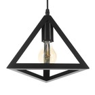 Светильник BayerLux Подвес «Треугольник» 1×40 Вт E27 черный 16×16×116 см - Фото 2