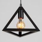 Светильник BayerLux Подвес «Треугольник» 1×40 Вт E27 черный 16×16×116 см - Фото 3