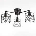 Люстра "Сеть" 3х40Вт Е27 черный 64х64х34 см - Фото 1