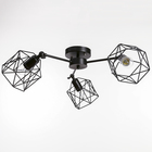 Люстра "Сеть" 3х40Вт Е27 черный 64х64х34 см - Фото 3