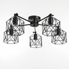 Люстра «Сеть» 5×40 Вт Е27 черный 70×70×34 см BayerLux - Фото 1