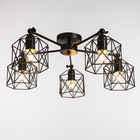 Люстра «Сеть» 5×40 Вт Е27 черный 70×70×34 см BayerLux - Фото 2