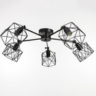 Люстра «Сеть» 5×40 Вт Е27 черный 70×70×34 см BayerLux - Фото 3