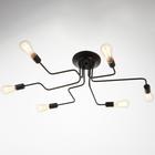 Люстра «Линии» 6×40 Вт Е27 черный 80×65×18 см BayerLux - Фото 2