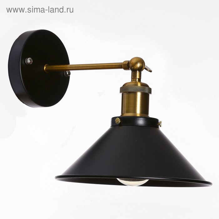 Бра «Гамбия» 1×40 Вт Е27 чёрный 22×22×27 см - Фото 1