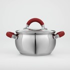 Кастрюля из нержавеющей стали Доляна «Вернер», 1.9 л, d=16 см, с крышкой - Фото 2