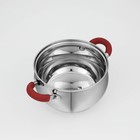 Кастрюля из нержавеющей стали Доляна «Вернер», 1.9 л, d=16 см, с крышкой - Фото 4