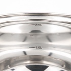 Кастрюля Доляна «Вернер», 2.5 л, d=18 см, с крышкой, капсульное дно, индукция, нержавеющая сталь - Фото 5