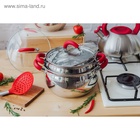 Кастрюля Доляна «Вернер», 2.5 л, d=18 см, с крышкой, капсульное дно, индукция, нержавеющая сталь - Фото 10