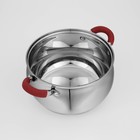 Кастрюля Доляна «Вернер», 3.5 л, d=20 см, с крышкой, капсульное дно, нержавеющая сталь, индукция - Фото 4