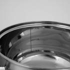 Кастрюля из нержавеющей стали Доляна «Гретте», 1,6 л, d=16 см, с крышкой, капсульное дно, индукция - Фото 5