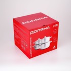 Набор кастрюль Доляна «Сильве», 4 предмета: 1.5 л, 2 л, 3 л, 4 л, d=16/18/20/22 см, крышки, индукция, нержавеющая сталь - Фото 6