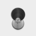 Джиггер Доляна «Металлик», 30/60 мл, нержавеющая сталь - Фото 3