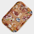 Поднос прямоугольный Доляна «Самобранка», 30×21×1.8 см, пластик, рисунок МИКС - Фото 2