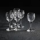 Набор стеклянных бокалов для ликёра Bistro, 60 мл, 6 шт - фото 4457393