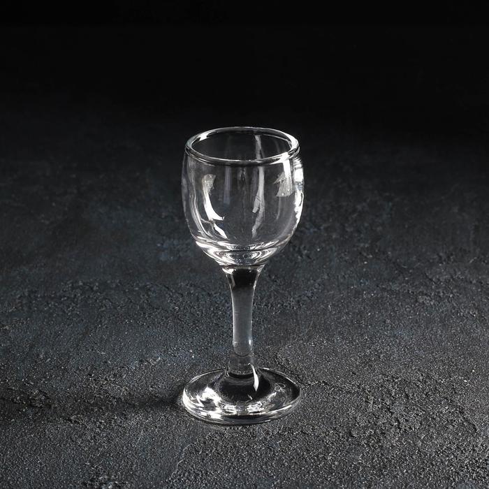Набор стеклянных бокалов для ликёра Bistro, 60 мл, 6 шт - фото 1884693340