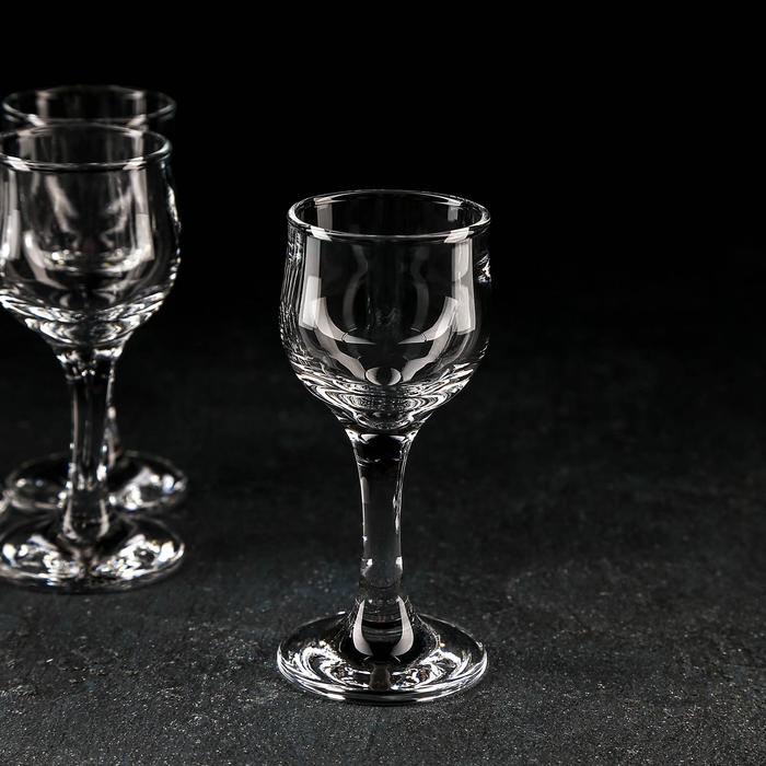 Набор стеклянных бокалов для ликёра Tulipe, 55 мл, 6 шт - фото 1911168416