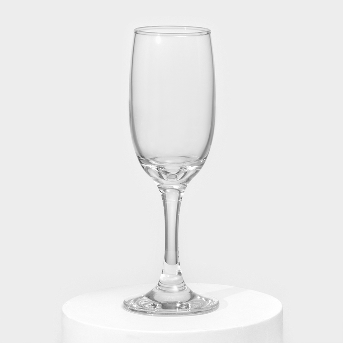 Набор стеклянных бокалов для шампанского Bistro, 190 мл, 6 шт - фото 1908224579