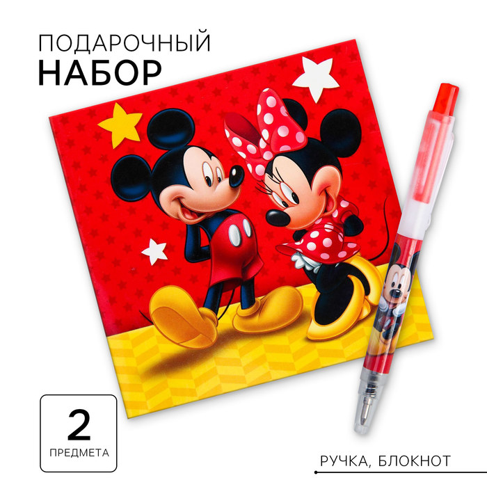 

Блокнот с ручкой, Микки Маус и его друзья