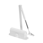 Доводчик дверной ТУНДРА d=60WW, до 60 кг, белый - Фото 2