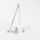 Доводчик дверной ТУНДРА d=60WW, до 60 кг, белый - Фото 4