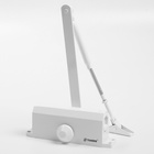 Доводчик дверной ТУНДРА d=60WW, до 60 кг, белый - Фото 6