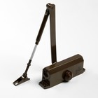 Доводчик дверной ТУНДРА d=60BR, до 60 кг, коричневый - Фото 3