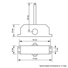 Доводчик дверной ТУНДРА D60BR, до 60 кг, коричневый 3937425 - фото 1401247