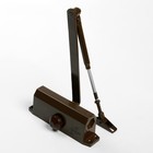 Доводчик дверной ТУНДРА d=60BR, до 60 кг, коричневый - Фото 4