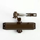 Доводчик дверной ТУНДРА d=60BR, до 60 кг, коричневый - Фото 5