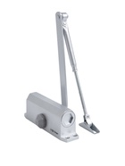 Доводчик дверной ТУНДРА d=60SL, до 60 кг, цвет серебро - Фото 3