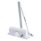 Доводчик дверной ТУНДРА d=80WW, от 45-70 кг, белый - Фото 2